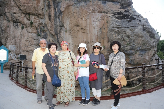 Konya'da İvriz Kaya Anıtı'na yoğun ilgi